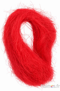 Fibre di sisal - 50 g - rosso